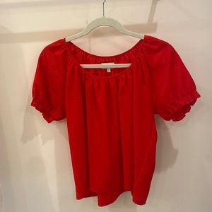 Madewell red blouse in size medium